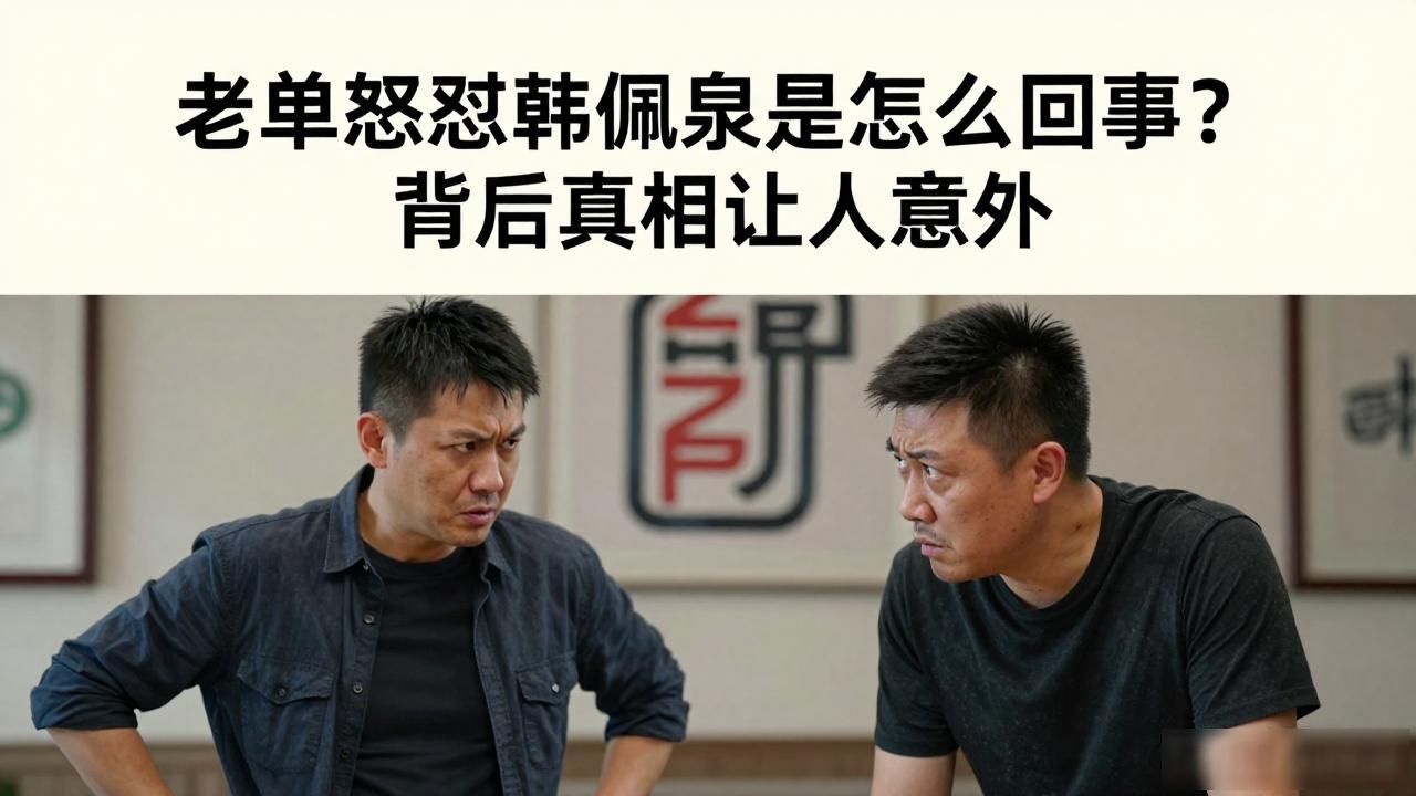 老单怒怼韩佩泉是怎么回事？背后真相让人意外